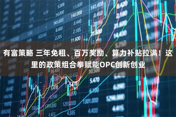 有富策略 三年免租、百万奖励、算力补贴拉满！这里的政策组合拳赋能OPC创新创业